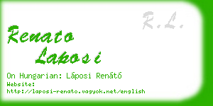 renato laposi business card